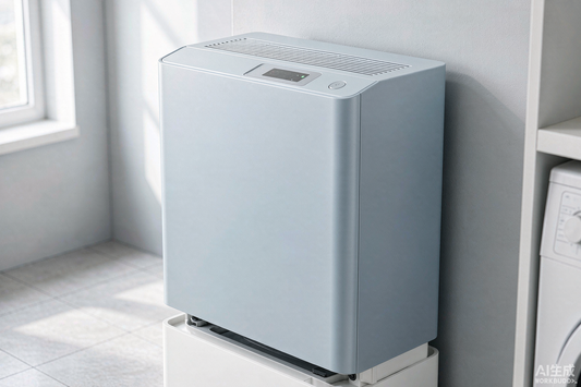 Home energy storage system and hybrid solar inverter installed in a utility room