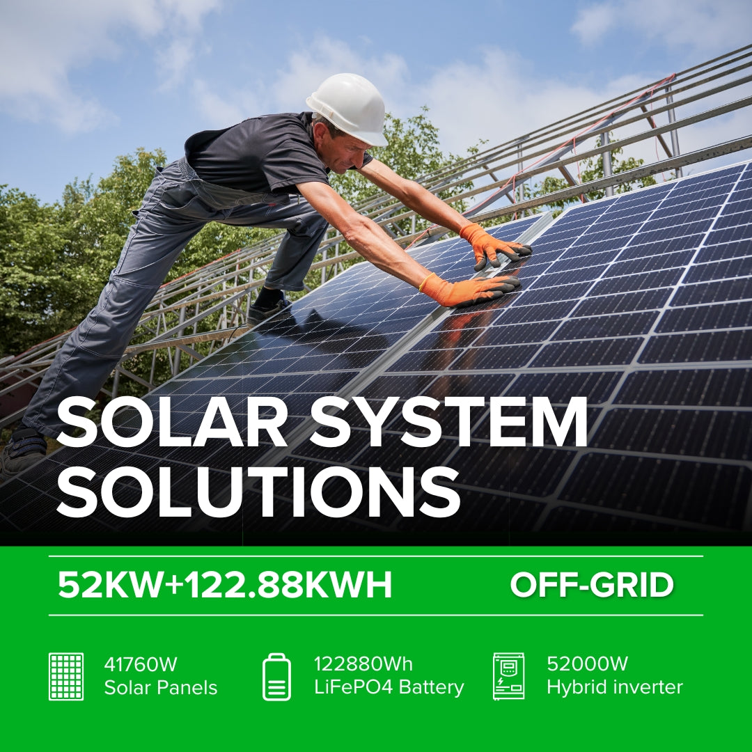 52KW+122.88KWH Solar System Solutions - IPV Solar