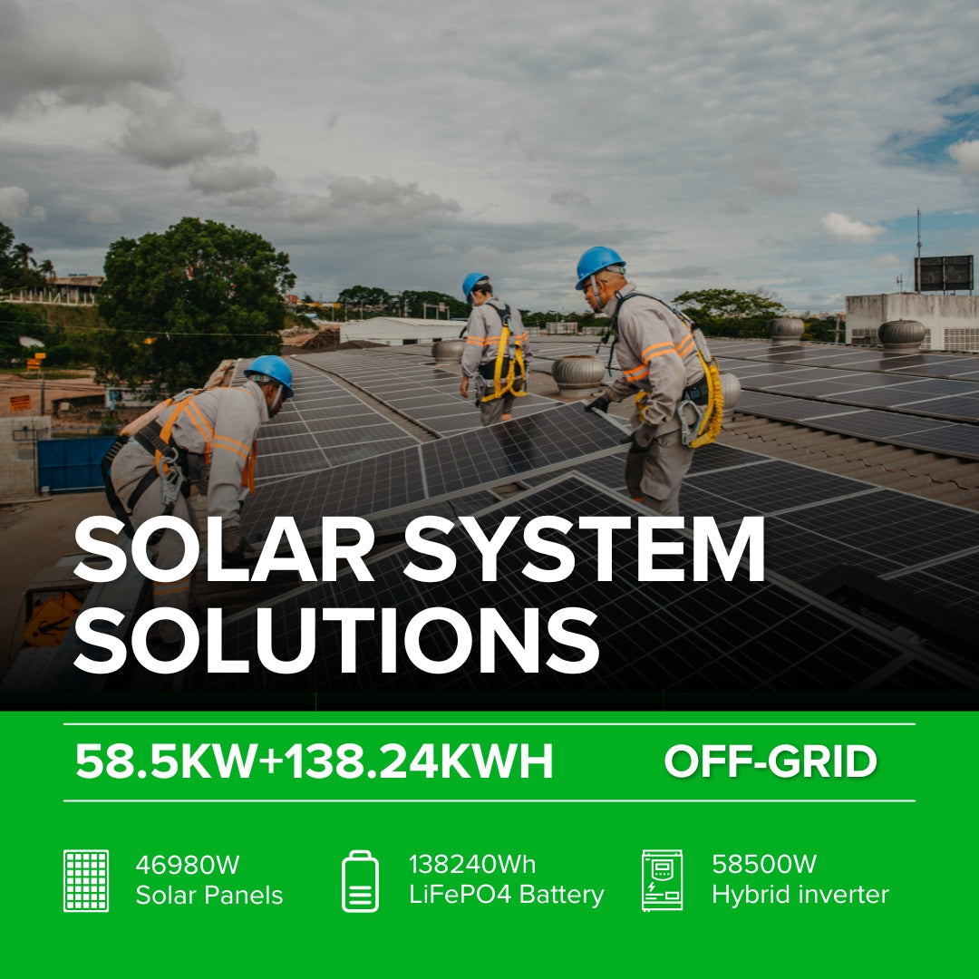 58.5KW+138.24KWH Solar System Solutions - IPV Solar