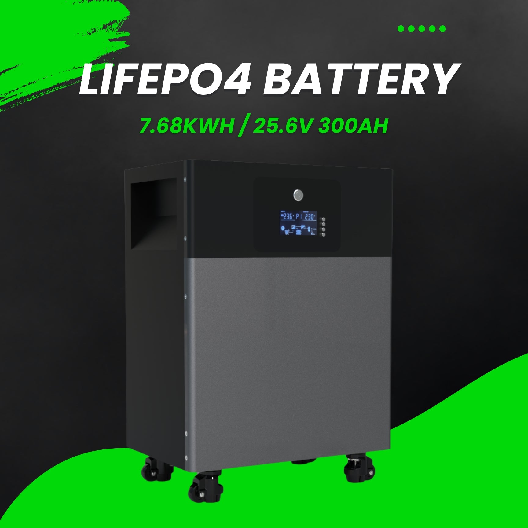 7.68KWh LiFePO4 Battery - IPV Solar